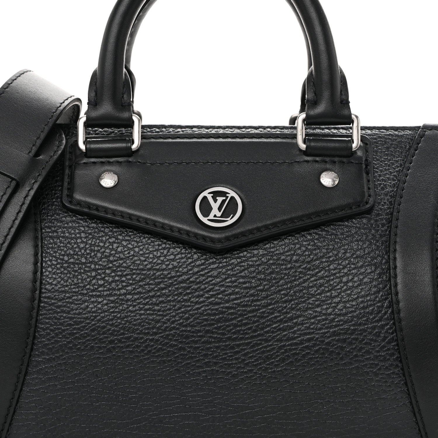 Pixel Lambskin LV Biker PM Black