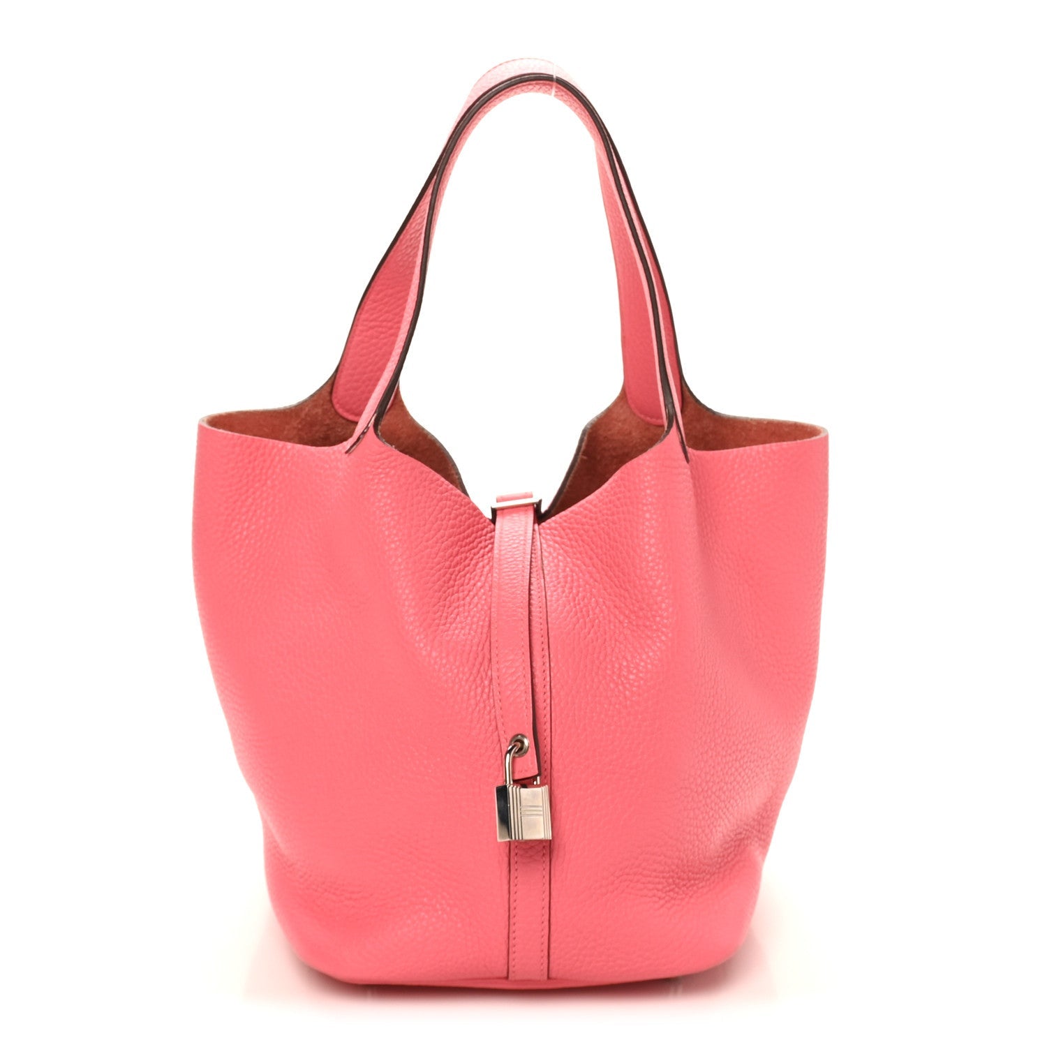 Taurillon Clemence Picotin Lock 22 MM Rose Azalee
