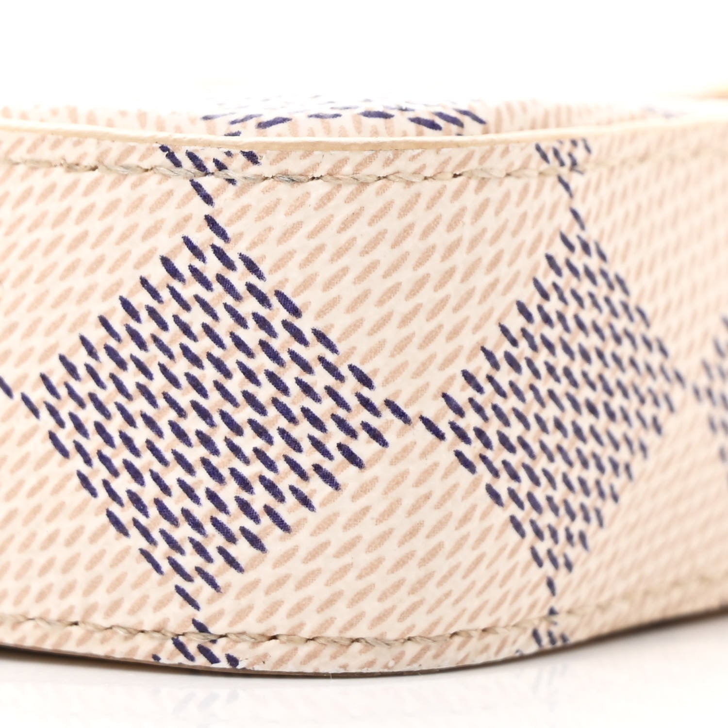 Damier Azur Studded Pochette Felicie Chain Wallet Fuchsia