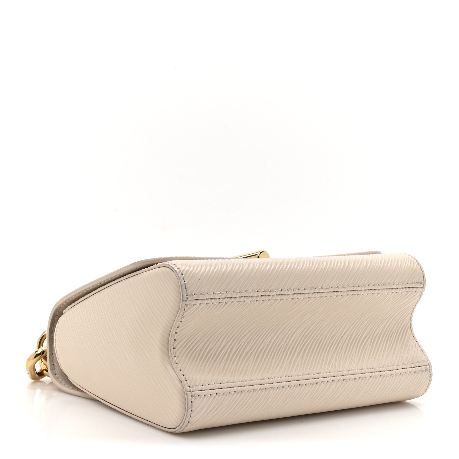 Epi Twist Braided Chain Shoulder Bag PM Quartz White