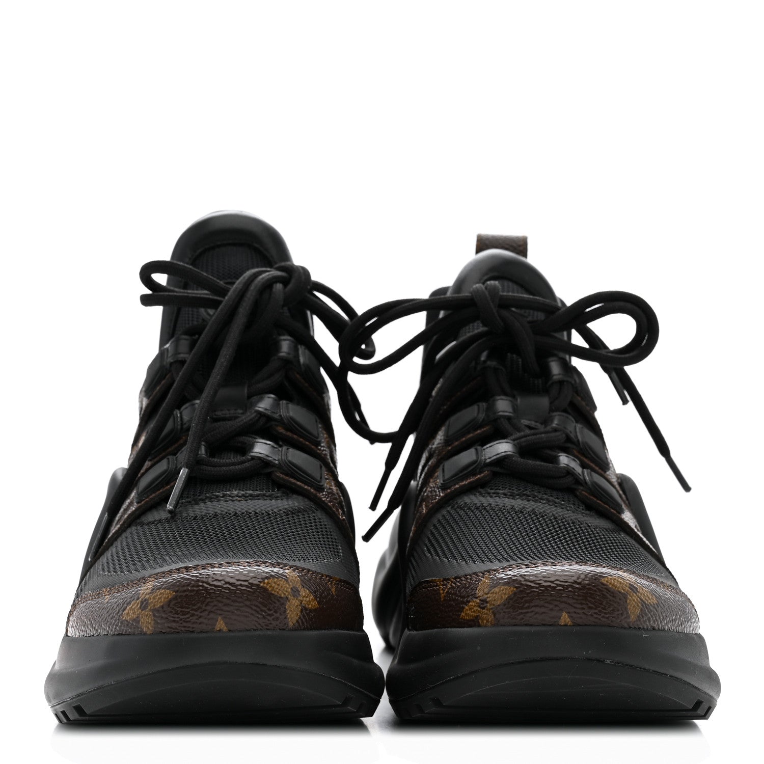 Calfskin Patent Monogram LV Archlight Sneakers 39 Black