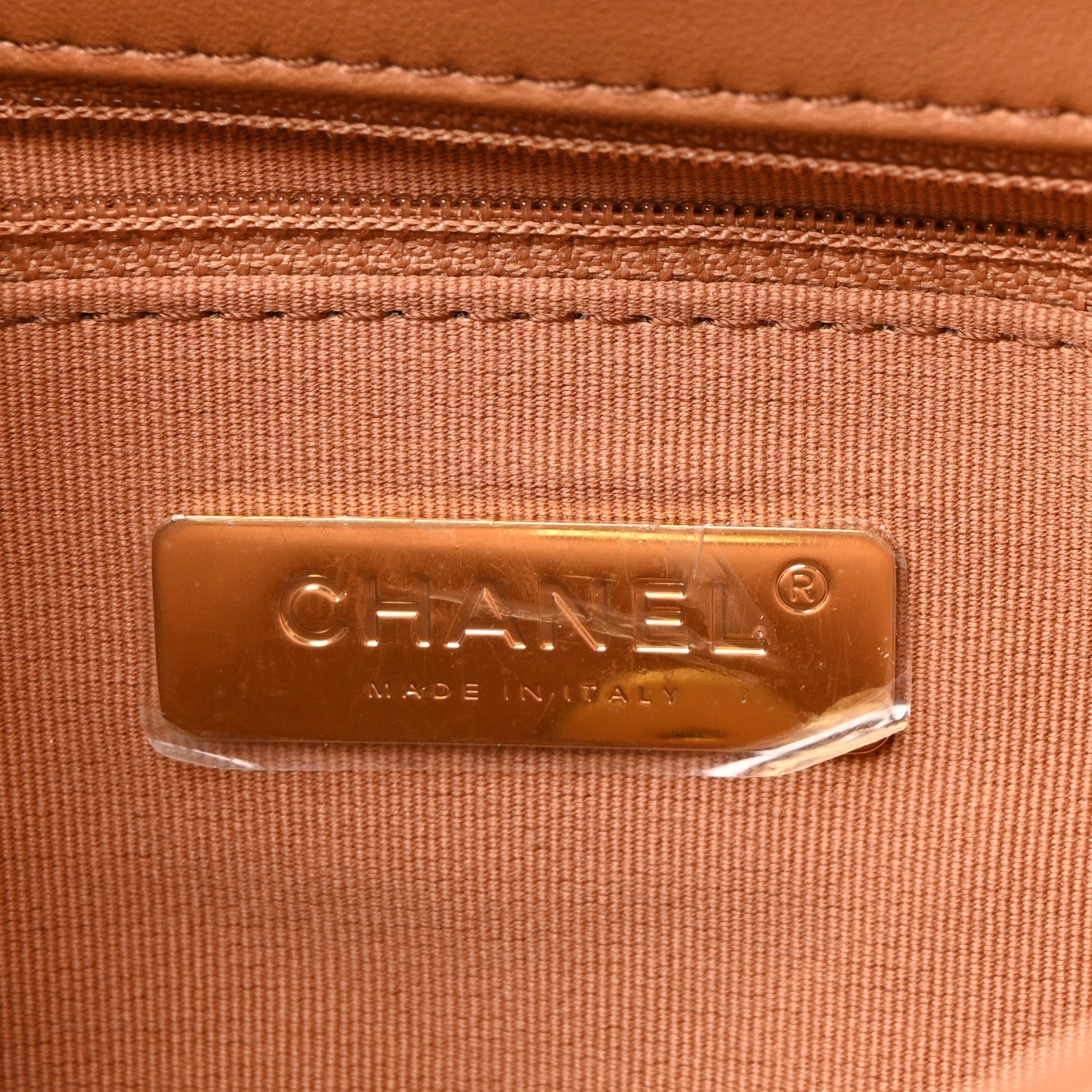Lambskin Quilted Medium Chanel 19 Flap Brown