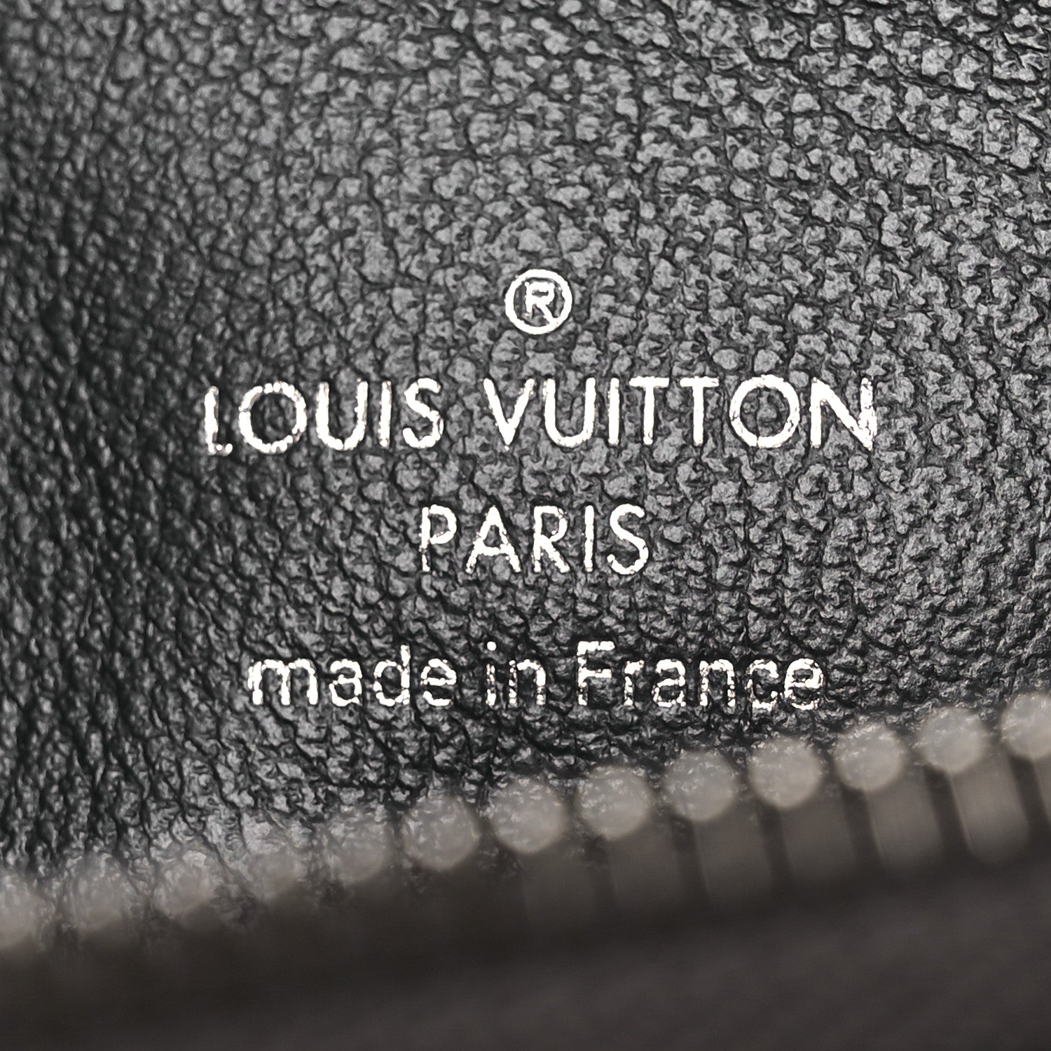 Lambskin Embossed Monogram Coussin PM Anthracite