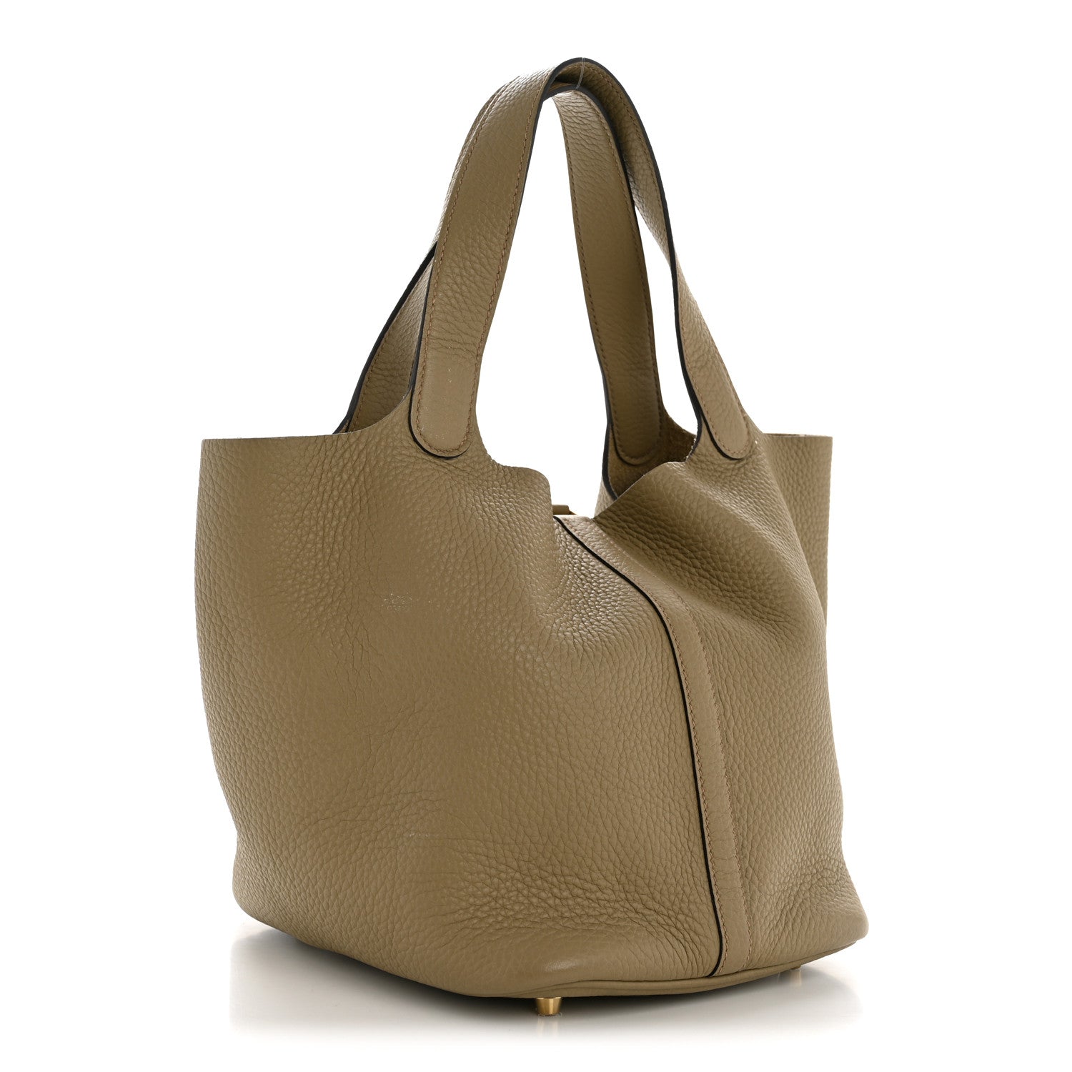 Taurillon Clemence Picotin Lock 22 MM Beige Marfa