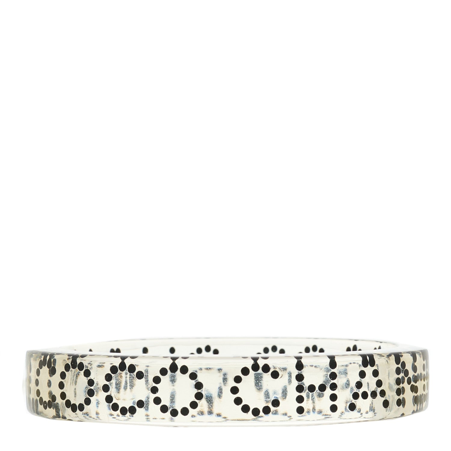 Resin Coco Cuff Transparent Black