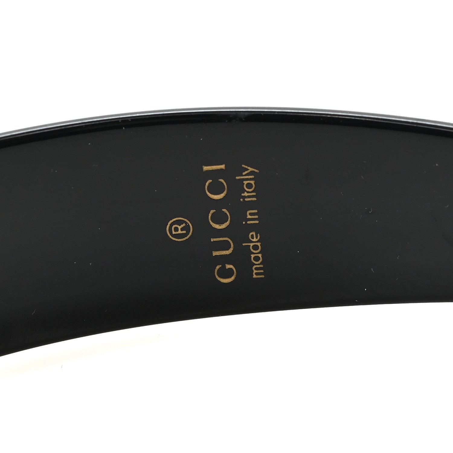 Resin Crystal Interlocking G Headband Black