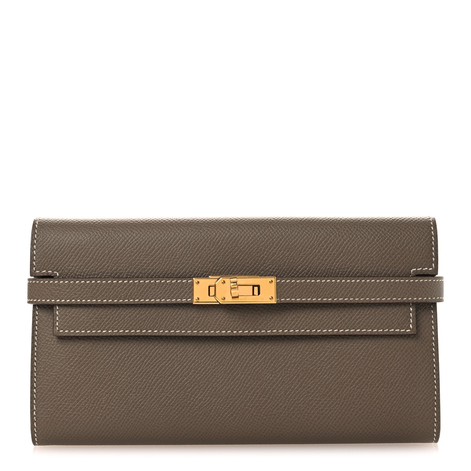 Epsom Kelly Longue Wallet Etoupe