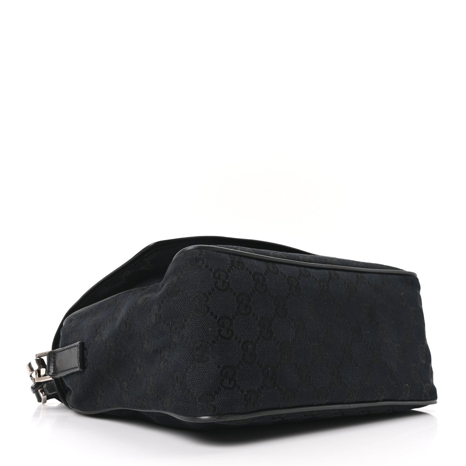 Monogram Flap Pocket Messenger Bag Black