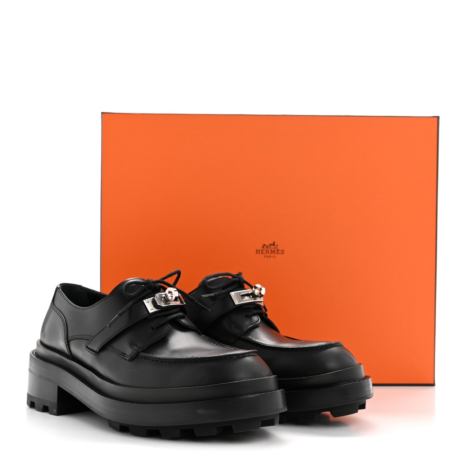 Glossed Calfskin First Oxford 37 Black