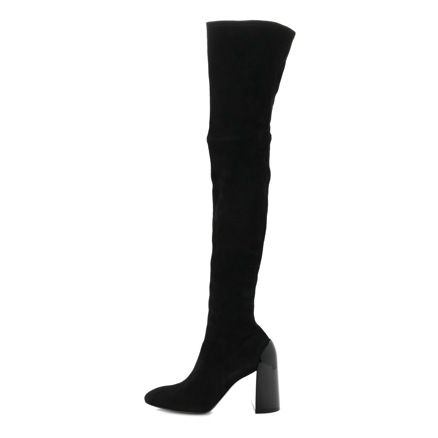 Velvet Goatskin Betty 60 Boots 36.5 Black