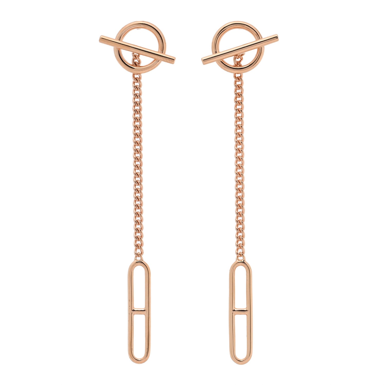 18K Rose Gold Echappee Earrings