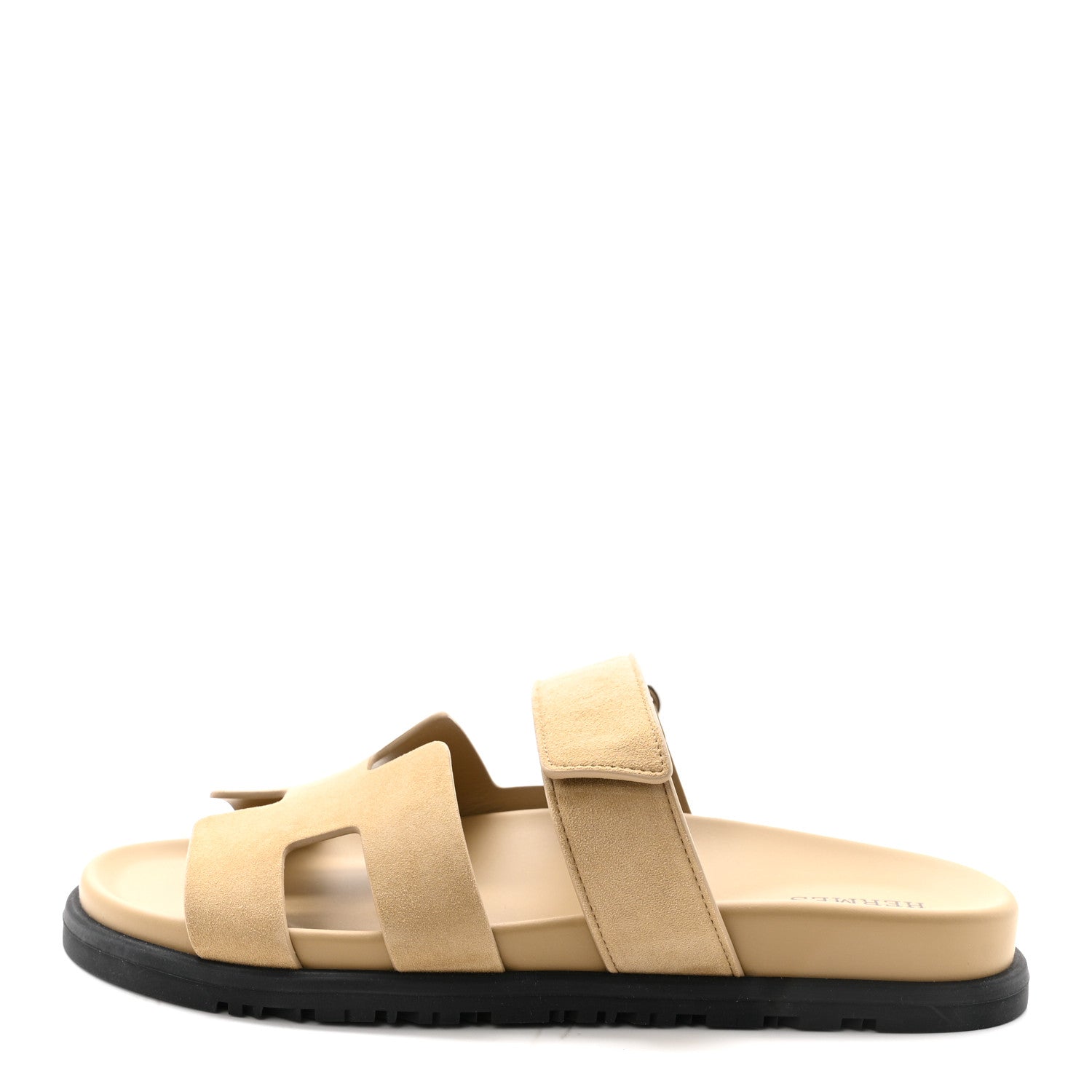 Suede Goatskin Womens Chypre Sandals 37 Beige Sable