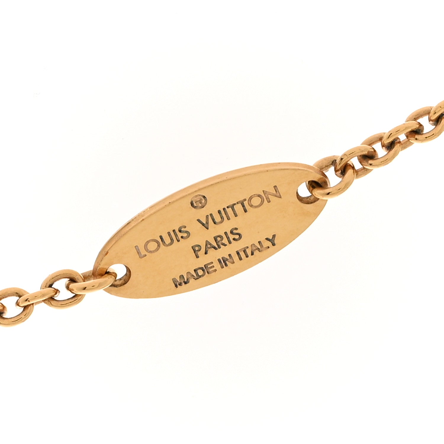 Metal L to V Necklace Gold Silver