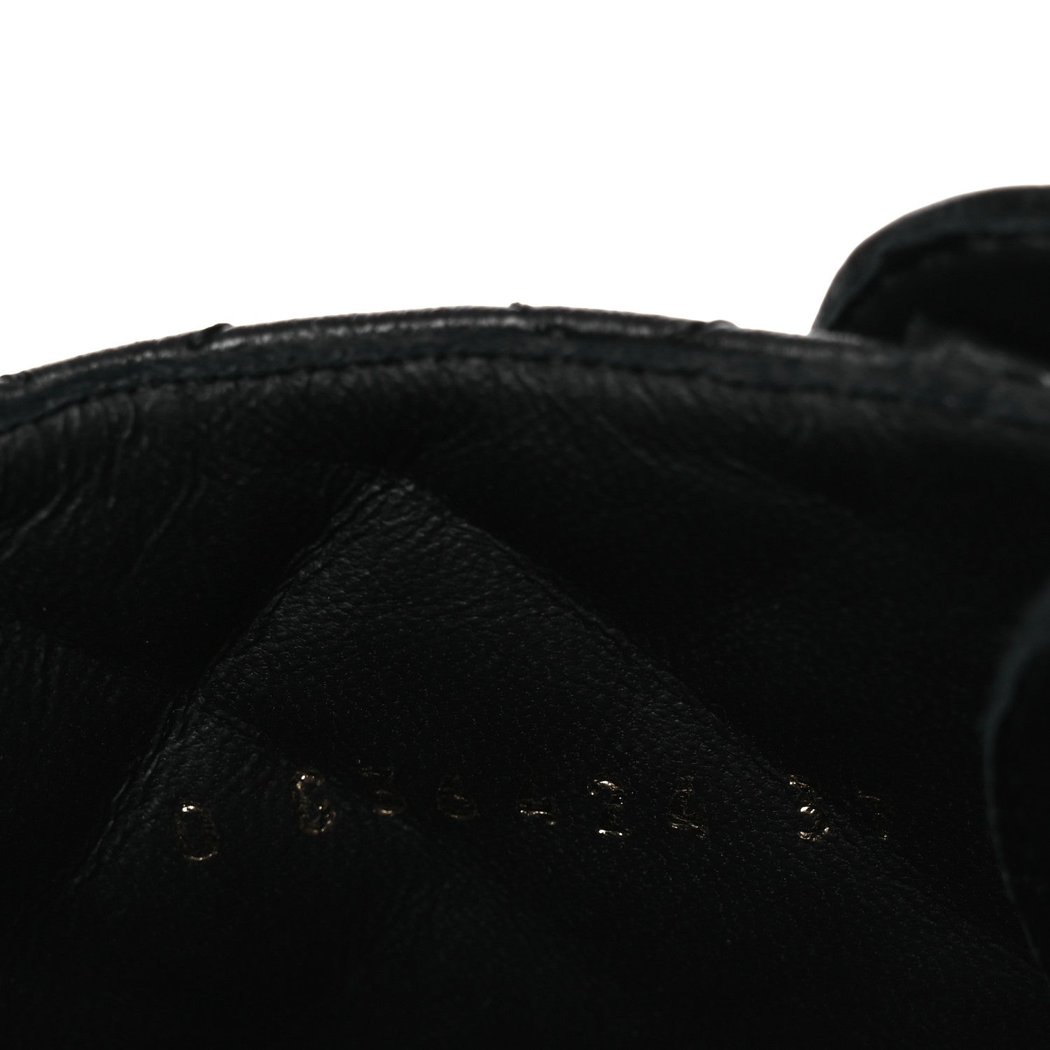 Shiny Lambskin Quilted Lace Up Combat Boots 37 Black