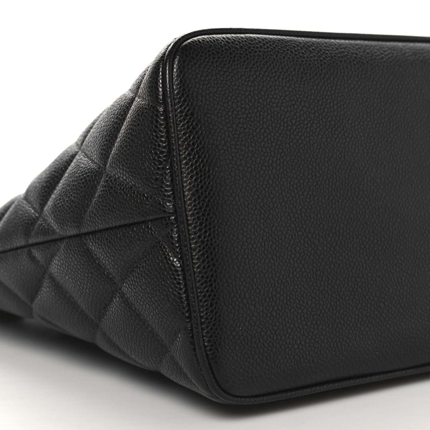 Caviar Quilted Medallion Tote Black