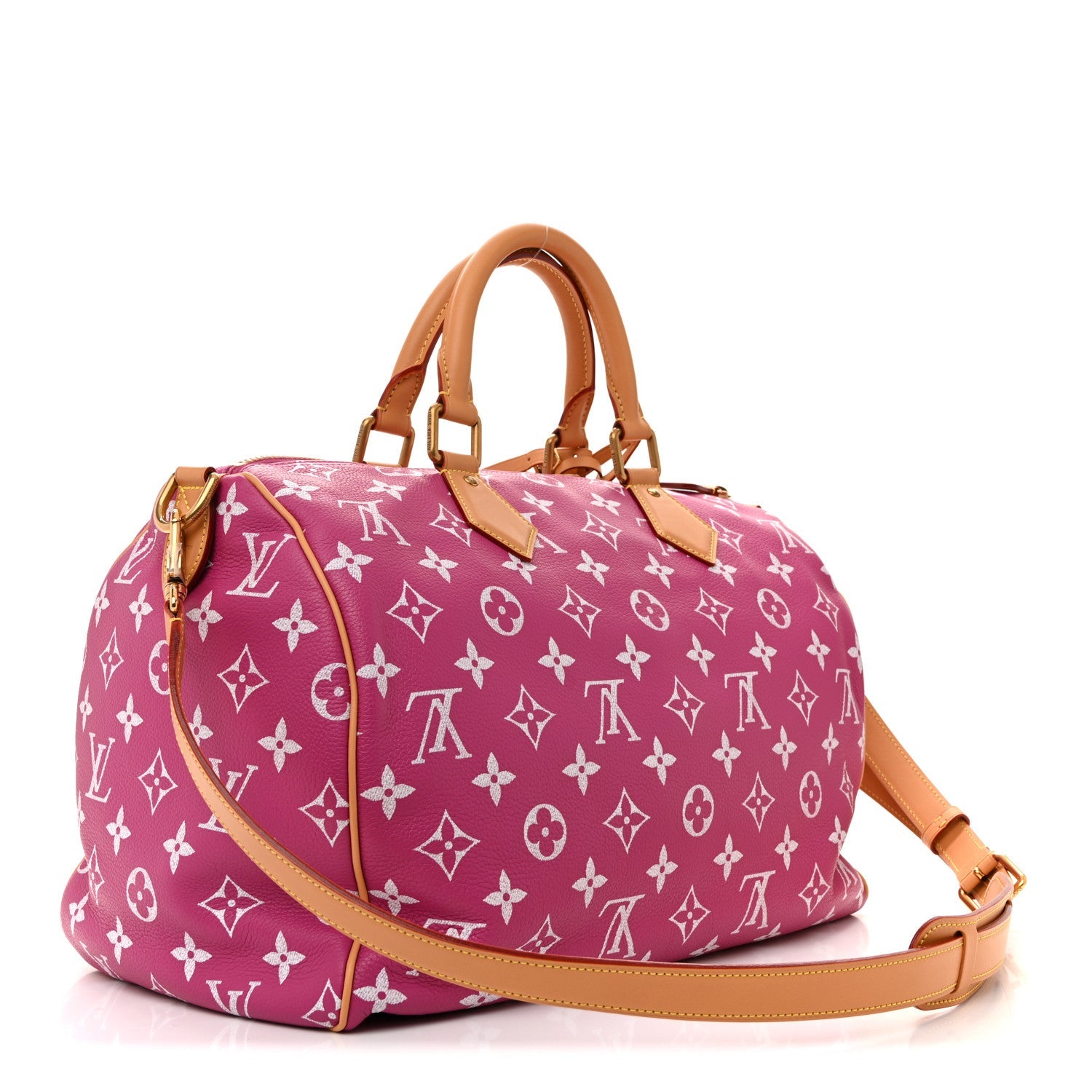 Calfskin Monogram Speedy P9 Bandouliere 40 Agate