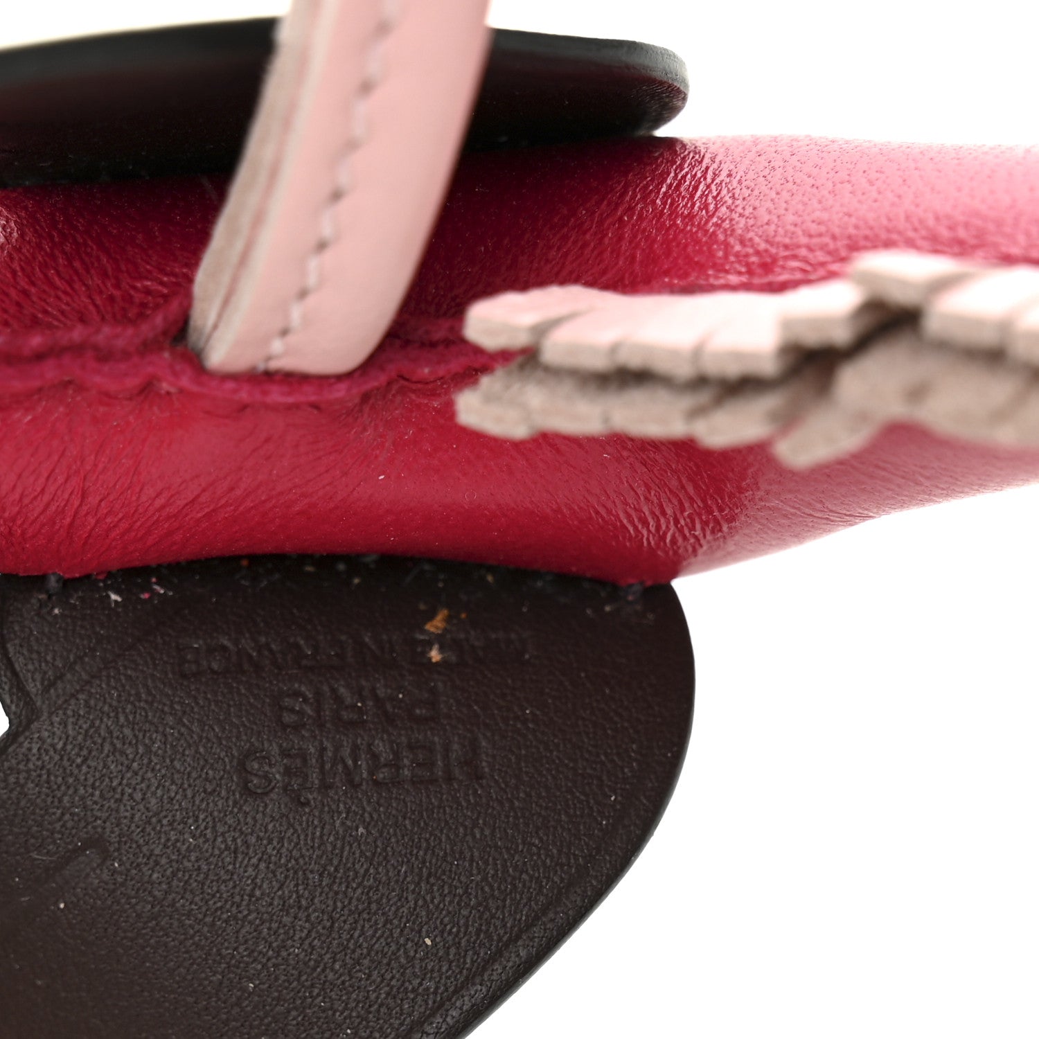 Milo Lambskin Grigri Rodeo Pegase Horse Bag Charm PM Framboise Rose Sakura Rouge Sellier