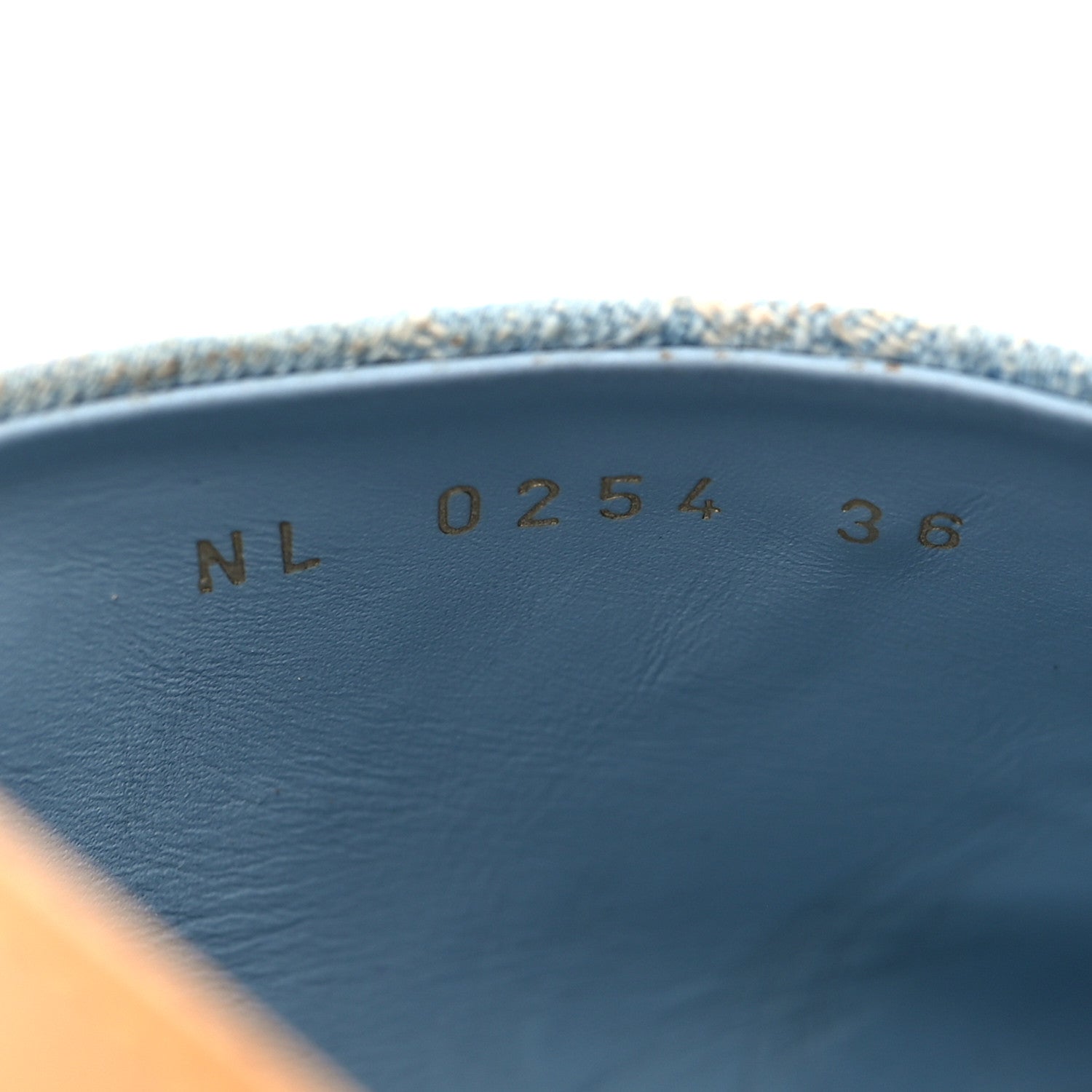 Monogram Washed Denim Aspen Platform Clog Mules 36 Blue