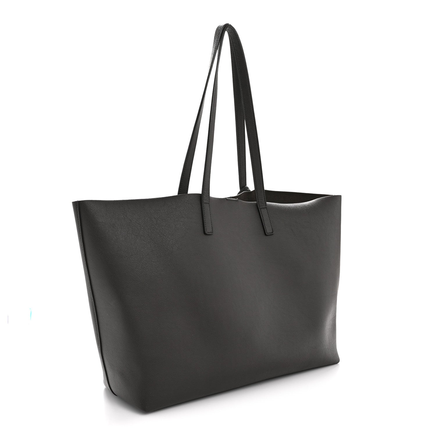 Calfskin Large Shopping Tote Asphalt