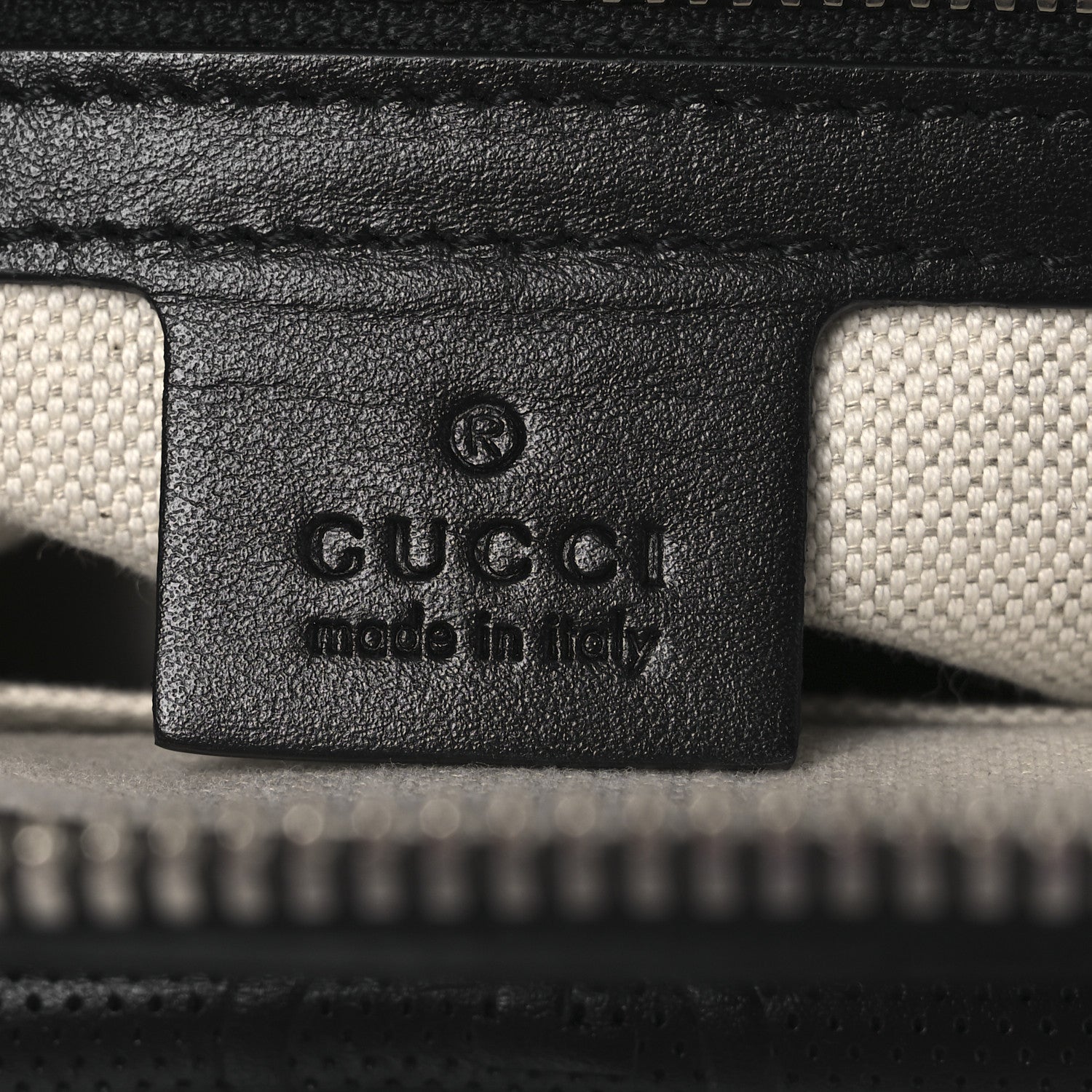 Calfskin GG Tennis Embossed Shoulder Bag Black