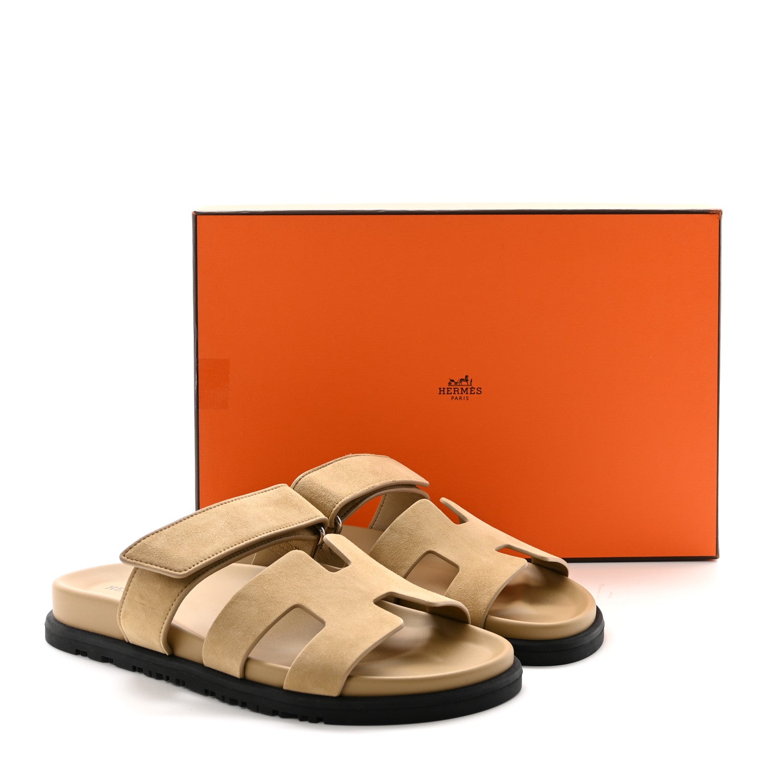Suede Goatskin Womens Chypre Sandals 37 Beige Sable