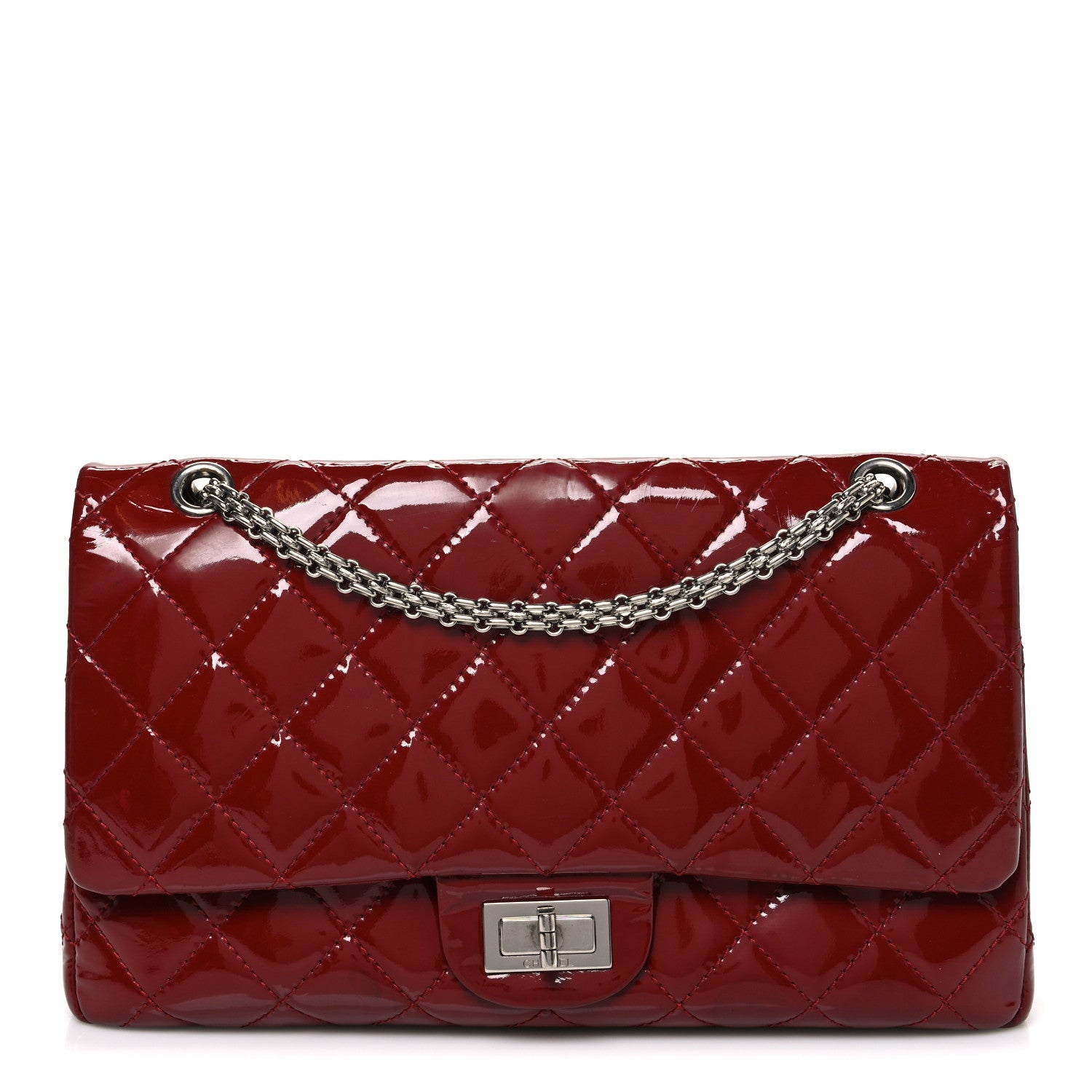 Patent Quilted 2.55 Reissue 226 Flap Red