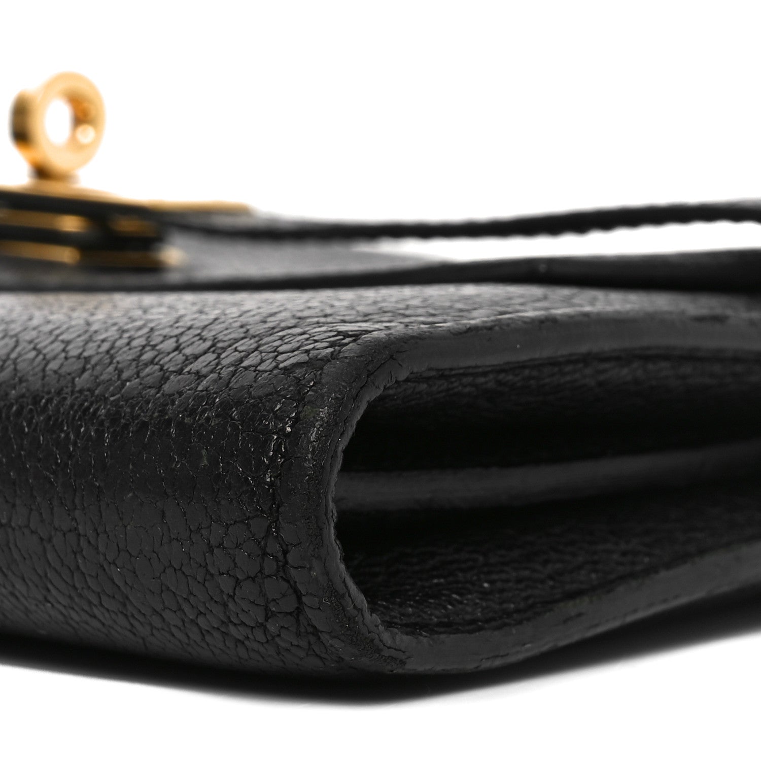 Chevre Mysore Kelly Longue Wallet Black