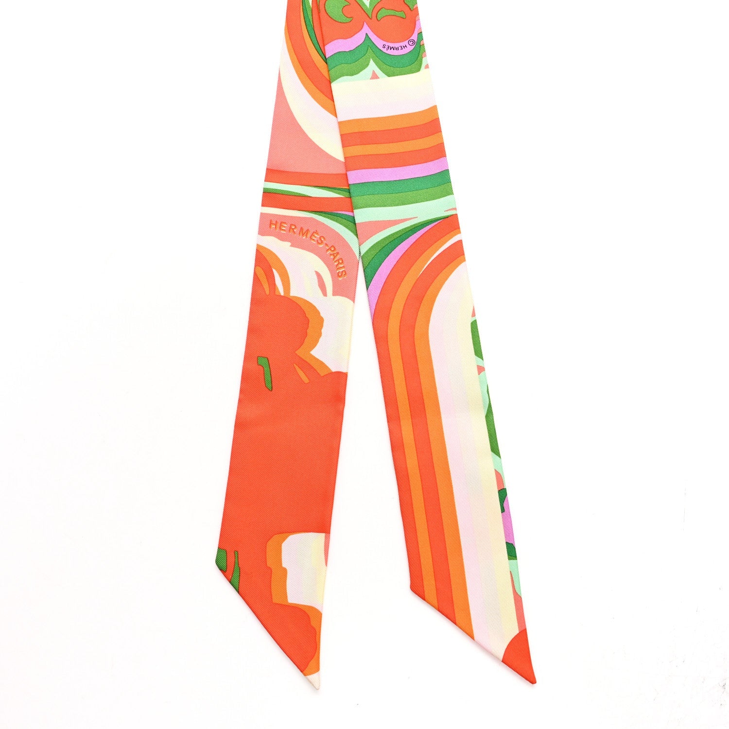 Silk Brides De Gala Shadow Twilly Orange Vert Corail