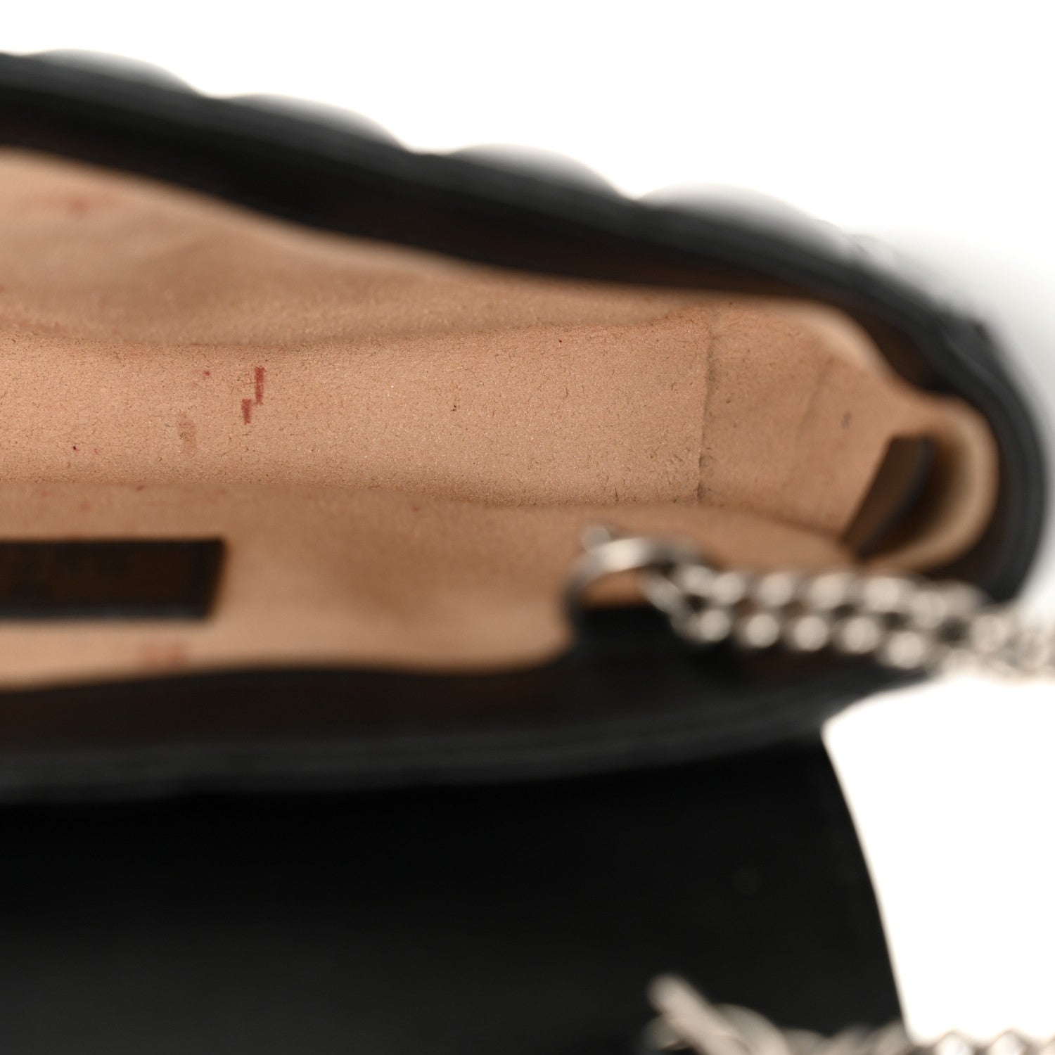 Calfskin Matelasse Aria Super Mini GG Marmont Shoulder Bag Black