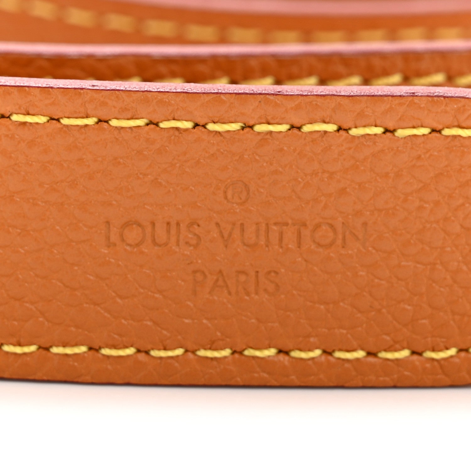 Grained Calfskin Marelle Strap Honey Miel