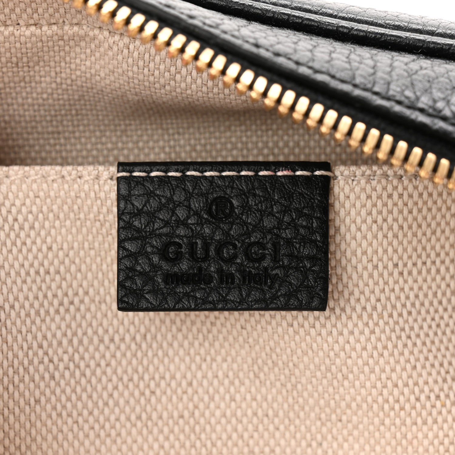 Pebbled Calfskin Small Soho Disco Bag Black