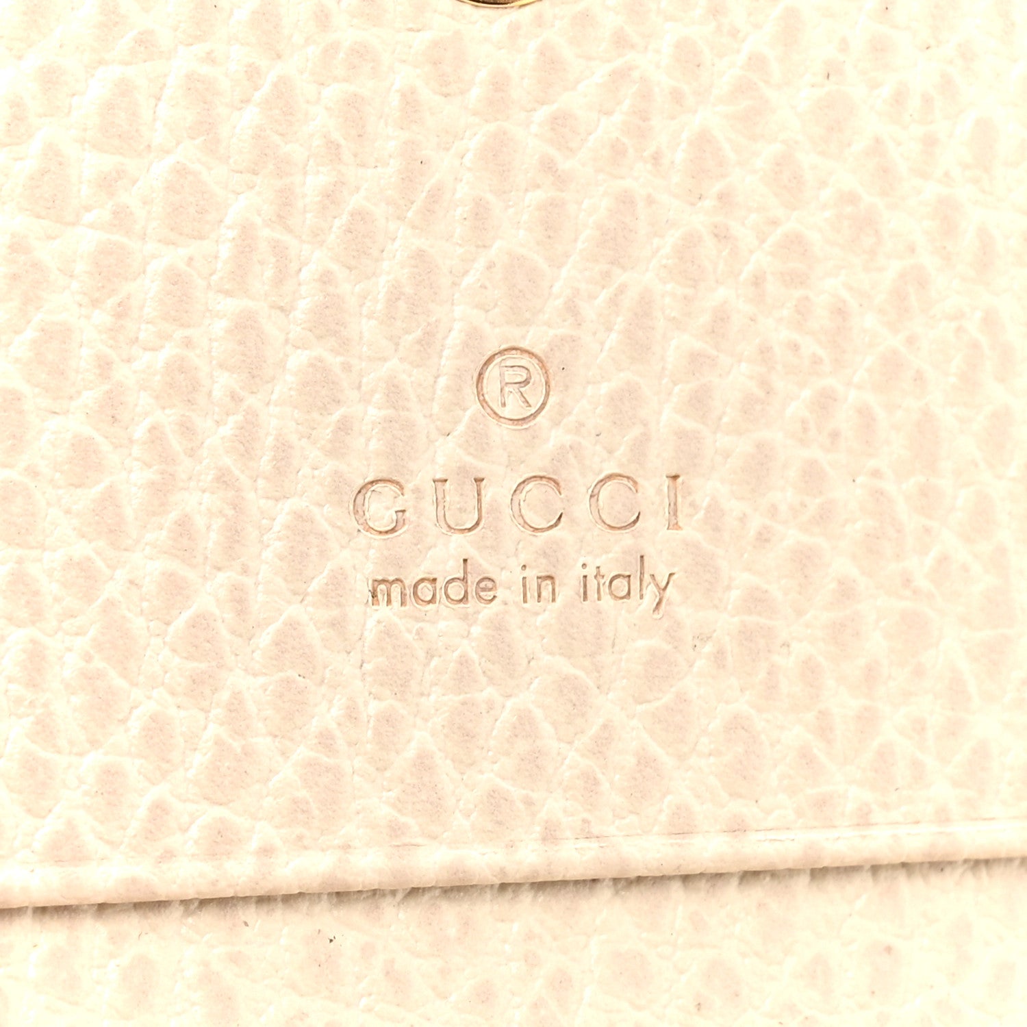 Dollar Calfskin GG Supreme Monogram GG Marmont Card Case Mystic White Beige Ebony