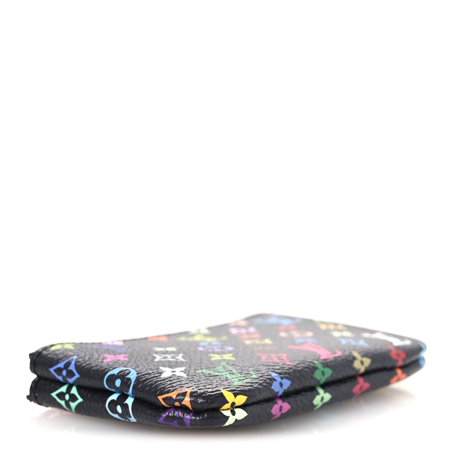 LV X TM Monogram Multicolor Key Pouch Black