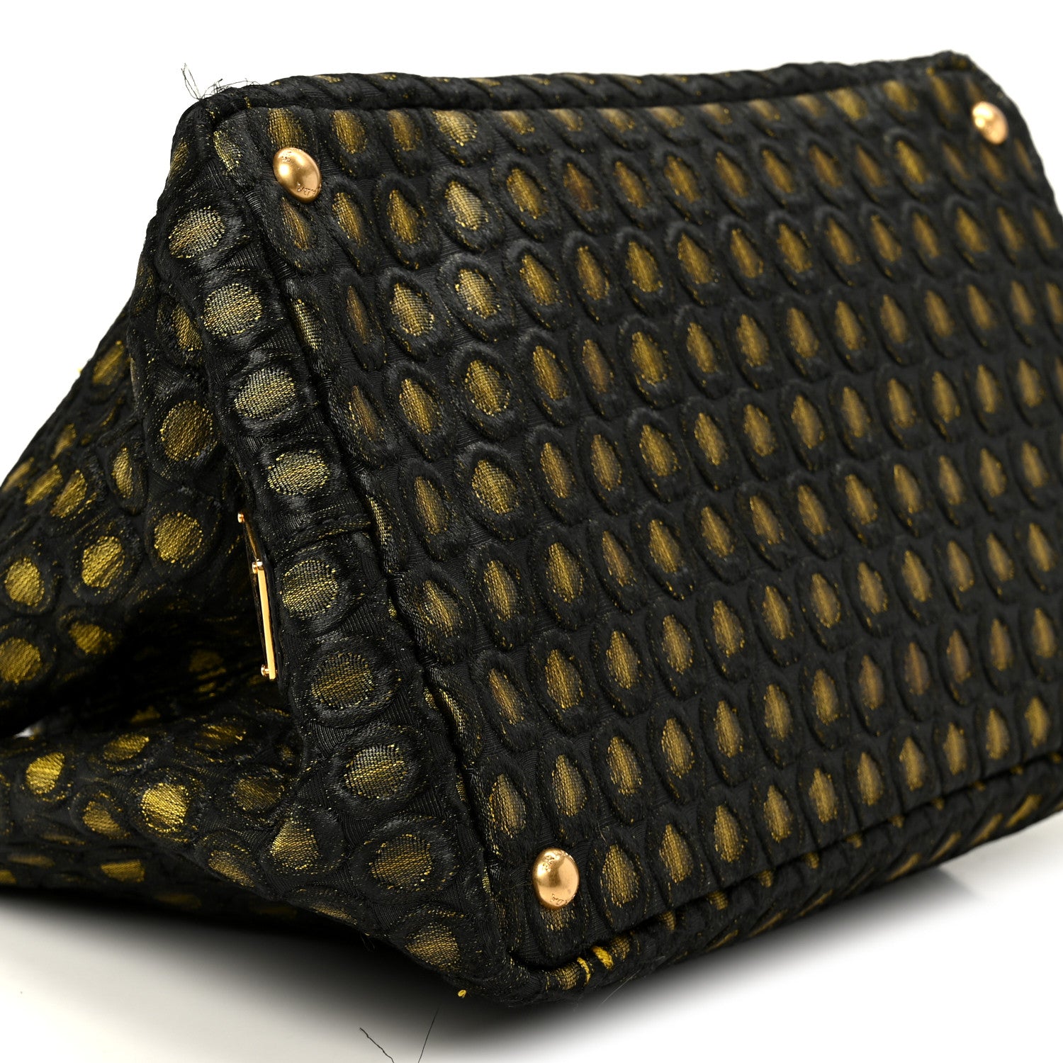 Tessuto Jacquard Canapa Tote Giallo