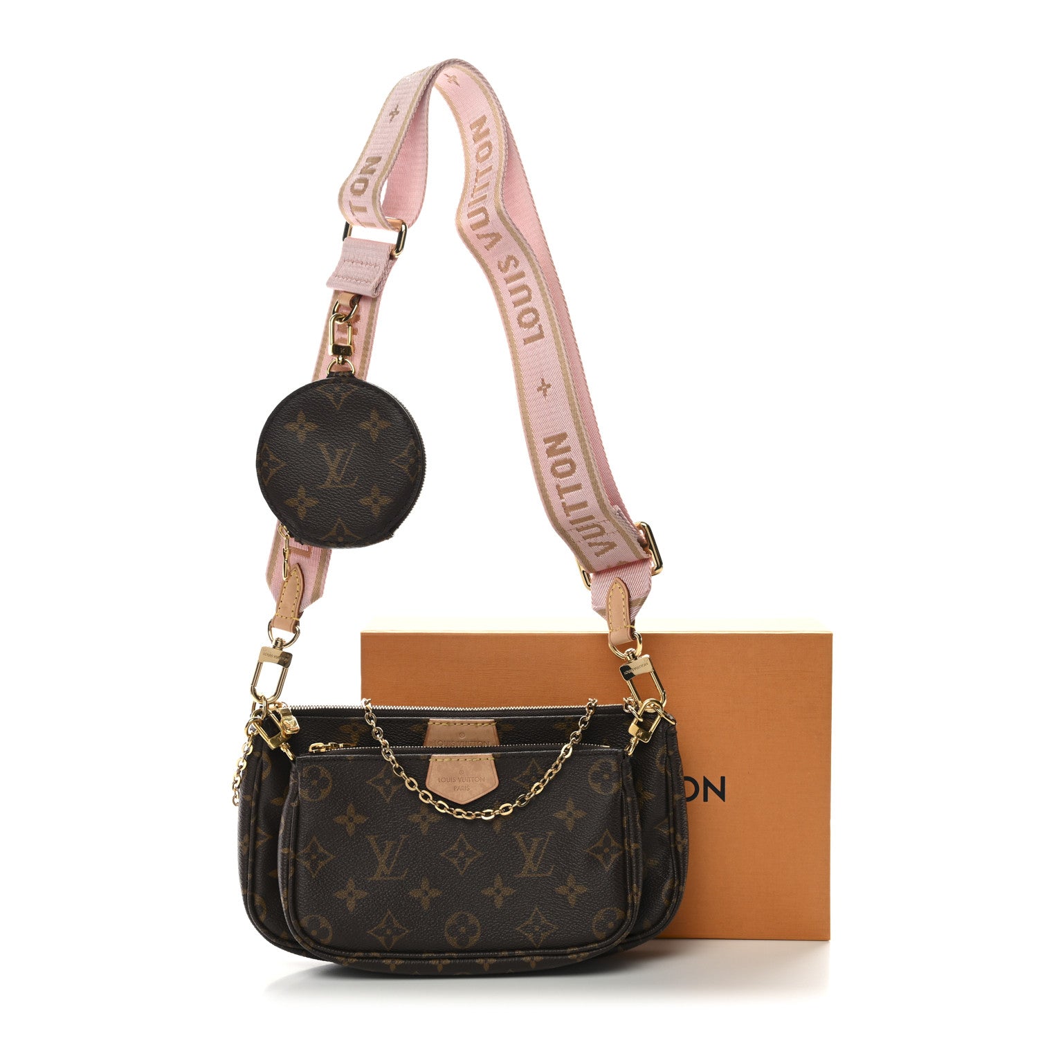 Monogram Multi Pochette Accessories Rose Clair