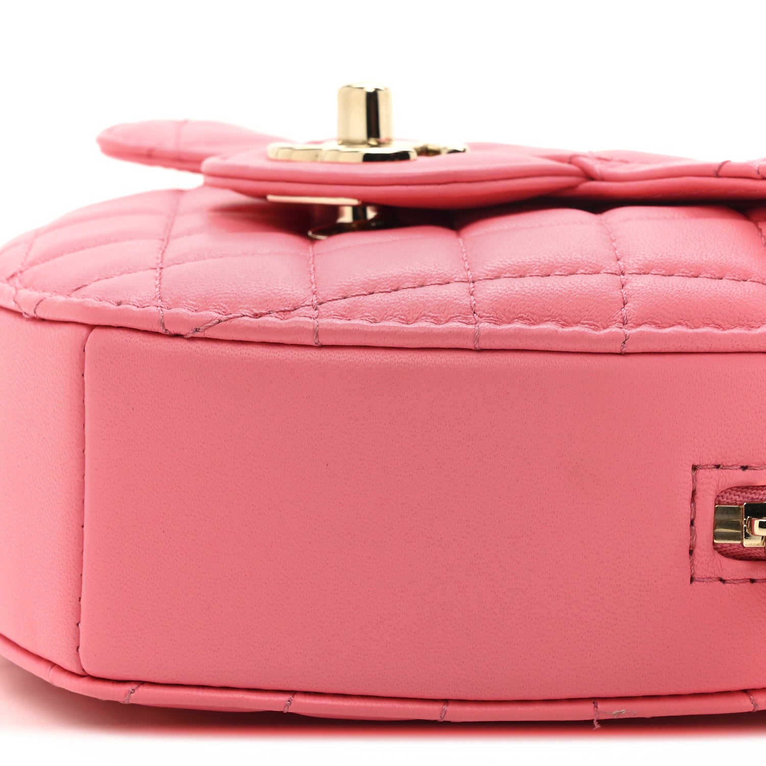 Lambskin Quilted CC In Love Heart Bag Pink