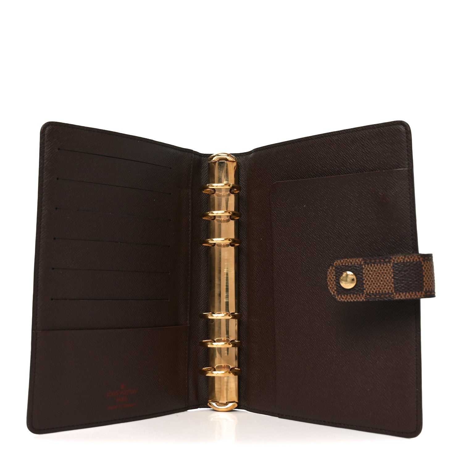 Damier Ebene Medium Ring Agenda Cover