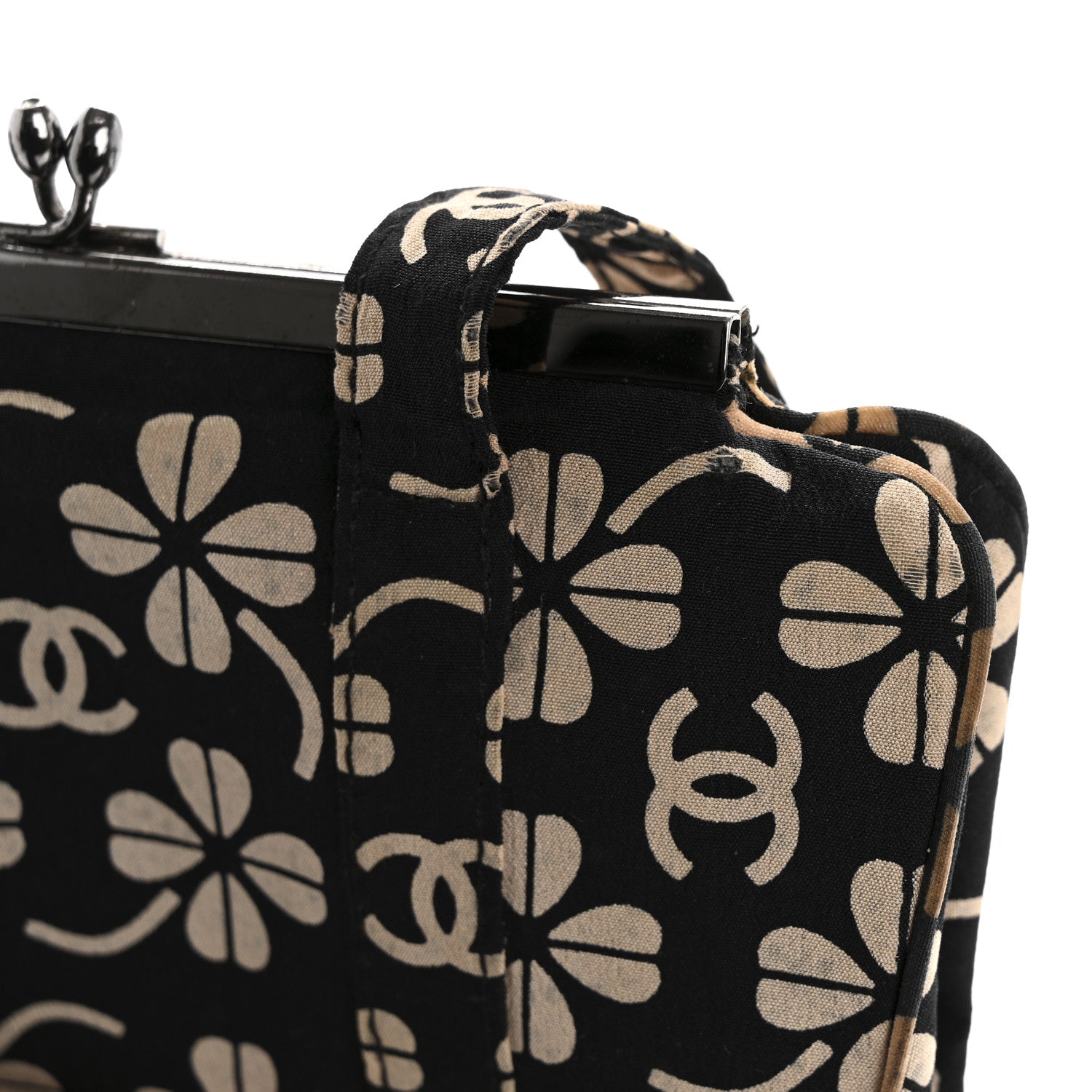 Canvas CC Clover Clutch Black