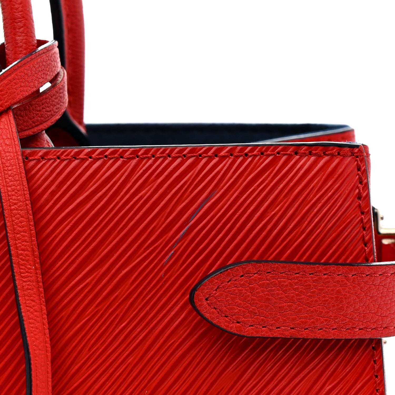 Epi Twist Tote Coquelicot