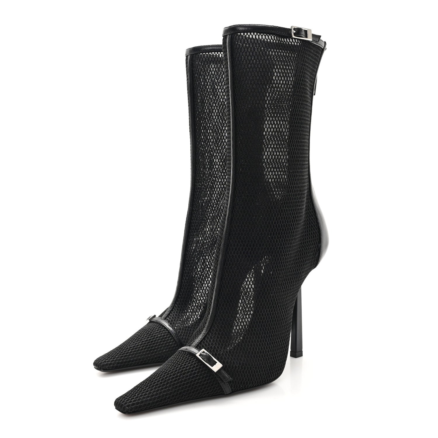 Elba Applique Tulle Aston 115 Boots 37.5 Black