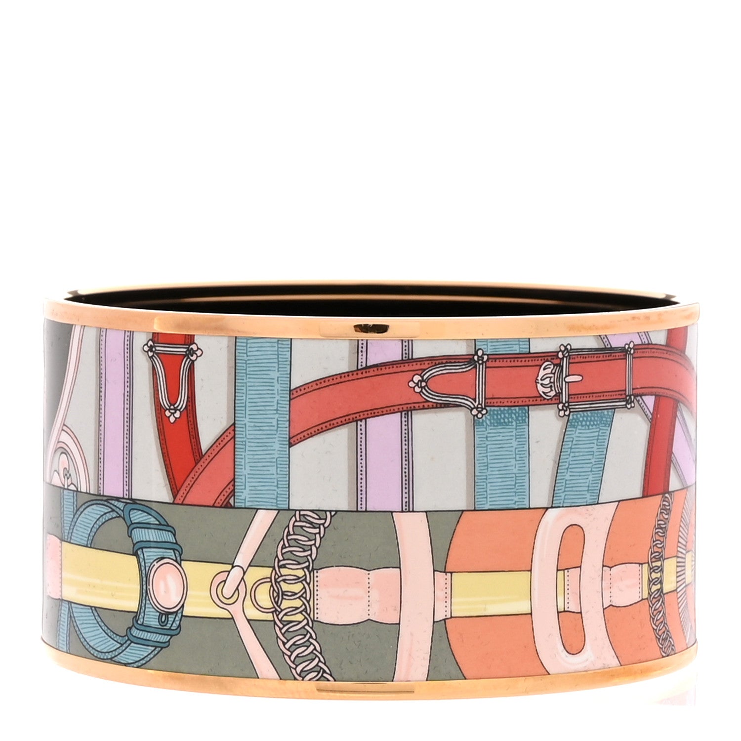 Enamel Printed Extra Wide Bracelet 65