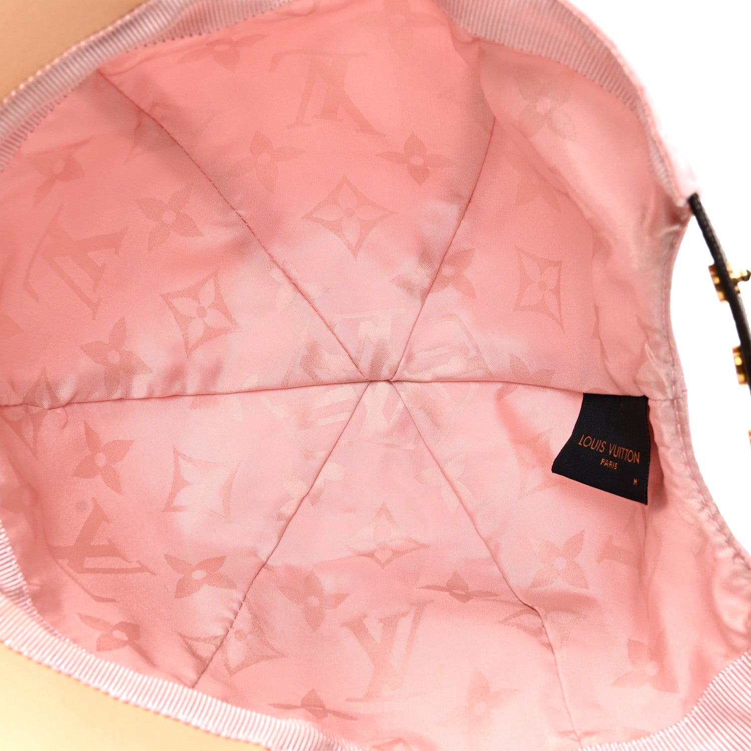Polyester Silk Monogram LV Get Ready Cap M Pink