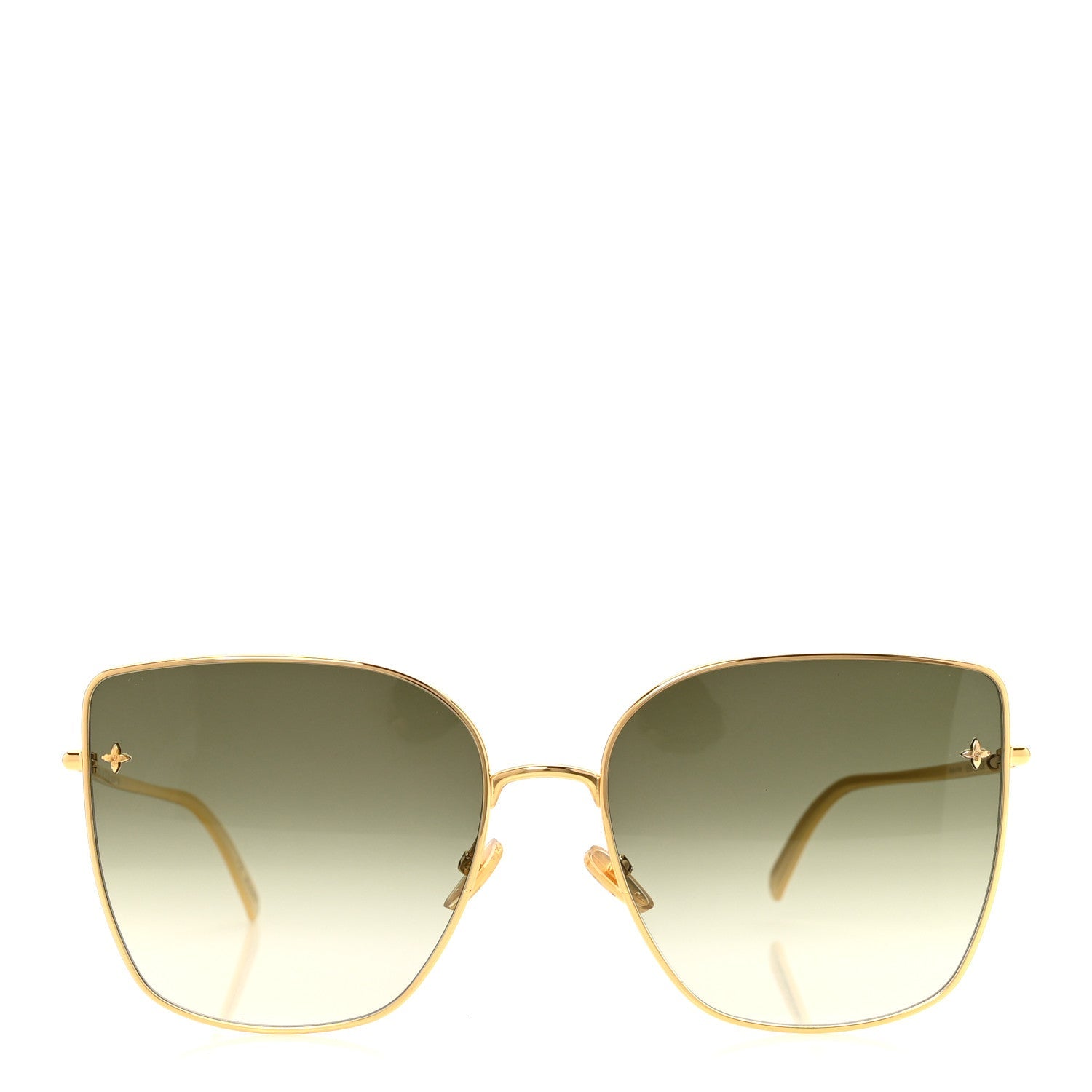 Metal LV Charm Cat Eye Sunglasses Z1720U Gold