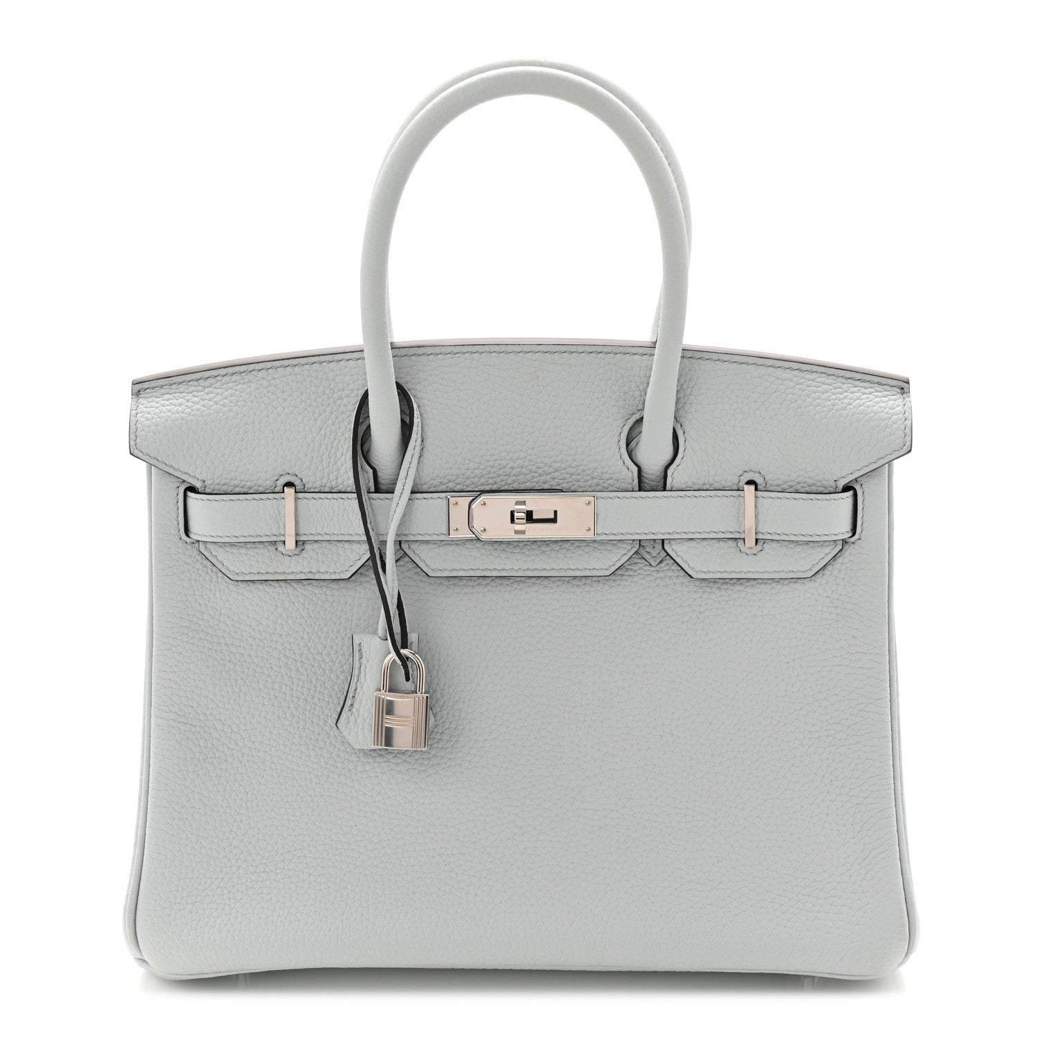 Taurillon Clemence Birkin 30 Bleu Pale