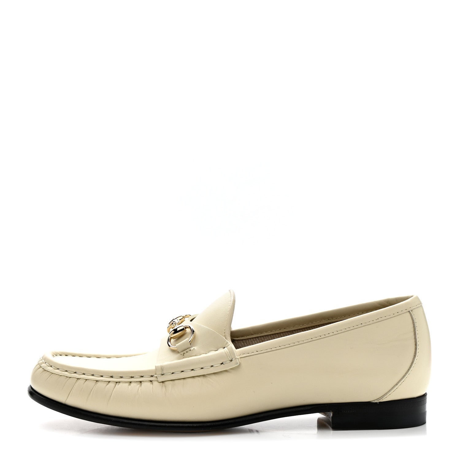 Betis Glamour Calfskin Womens 1953 Horsebit Loafers 37.5 Mystic White
