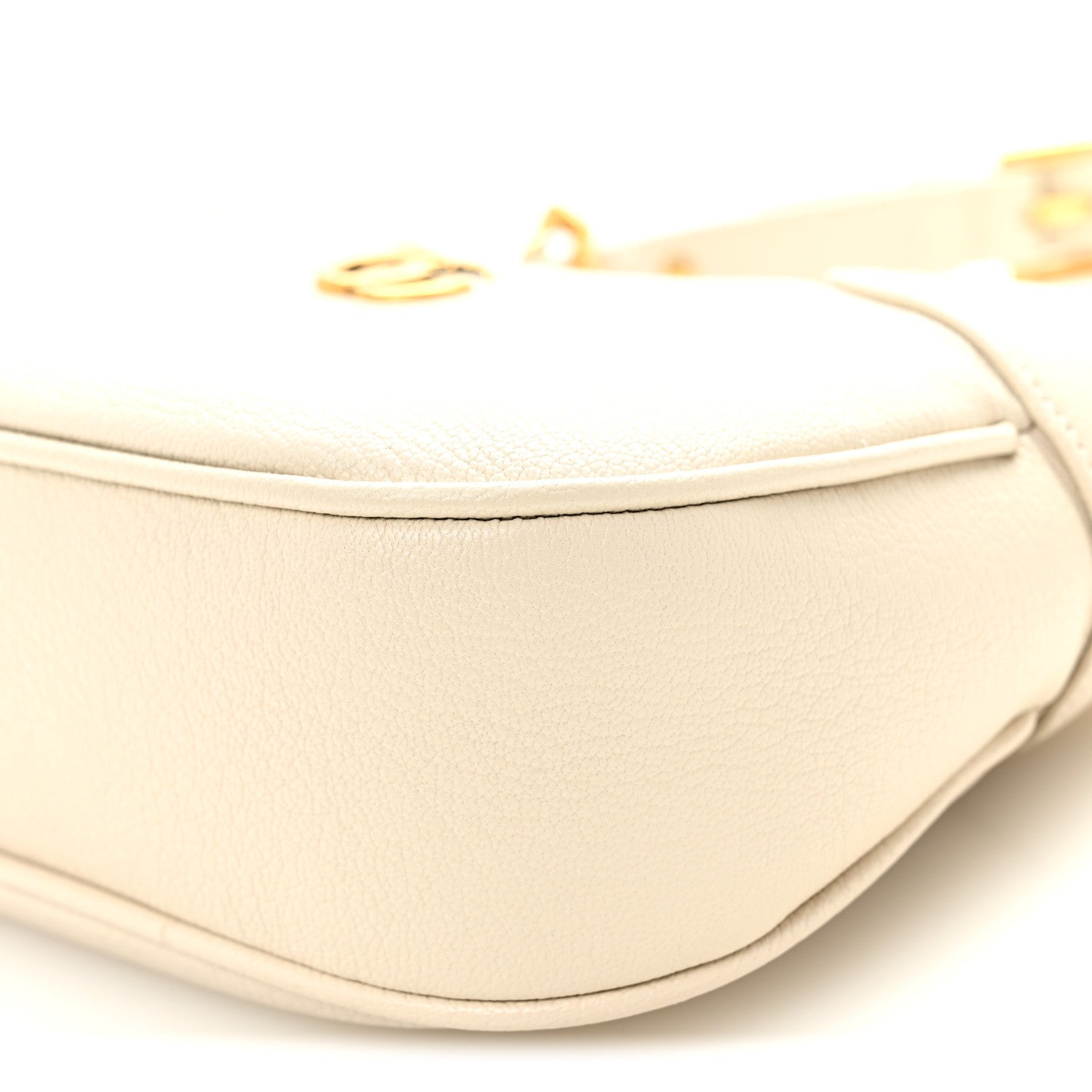 Goatskin Small Aphrodite Shoulder Bag Mystic White