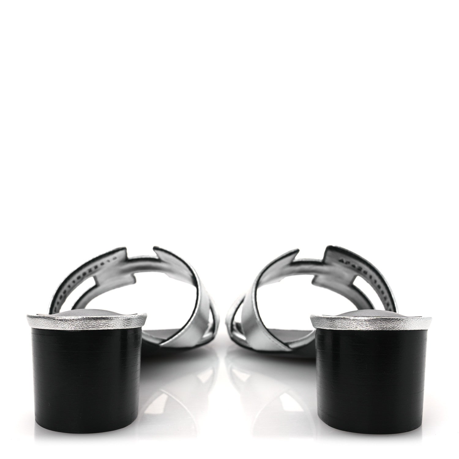 Metallic Nappa Oasis Sandals 41 Argent