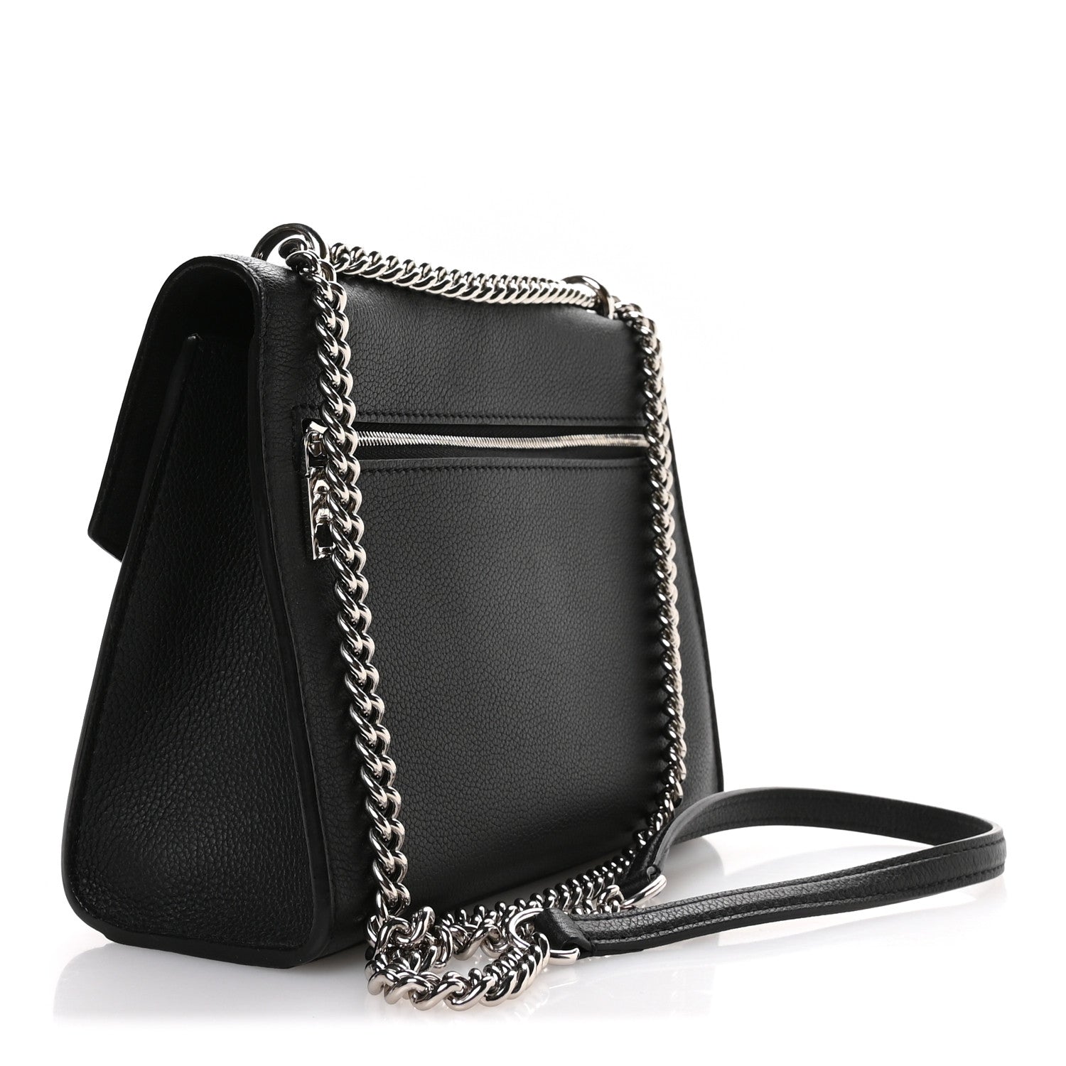 Soft Calfskin My Lockme Chain Bag BB Black