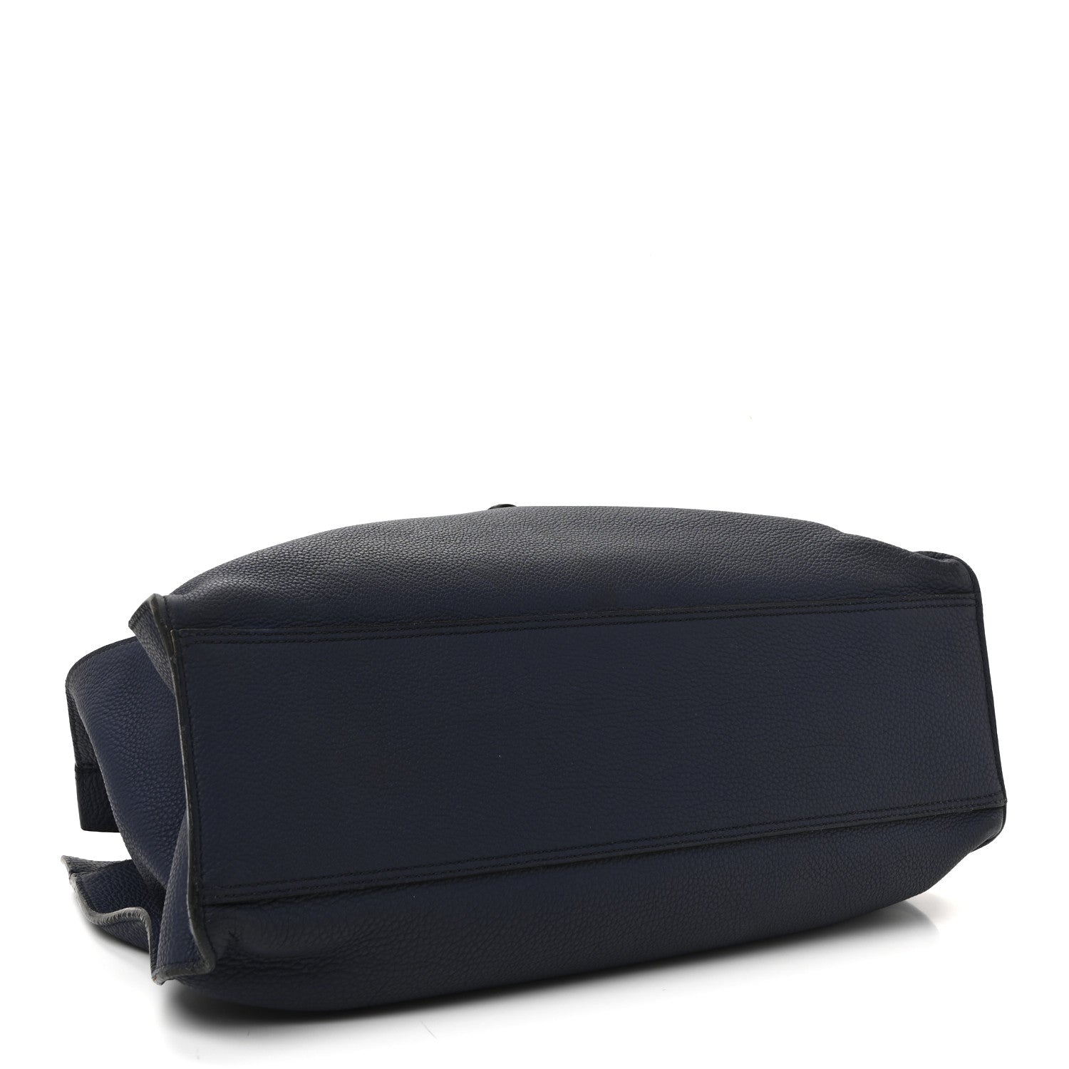 Soft Calfskin Medium Jackie Top Handle Bag Classic Blue Marine