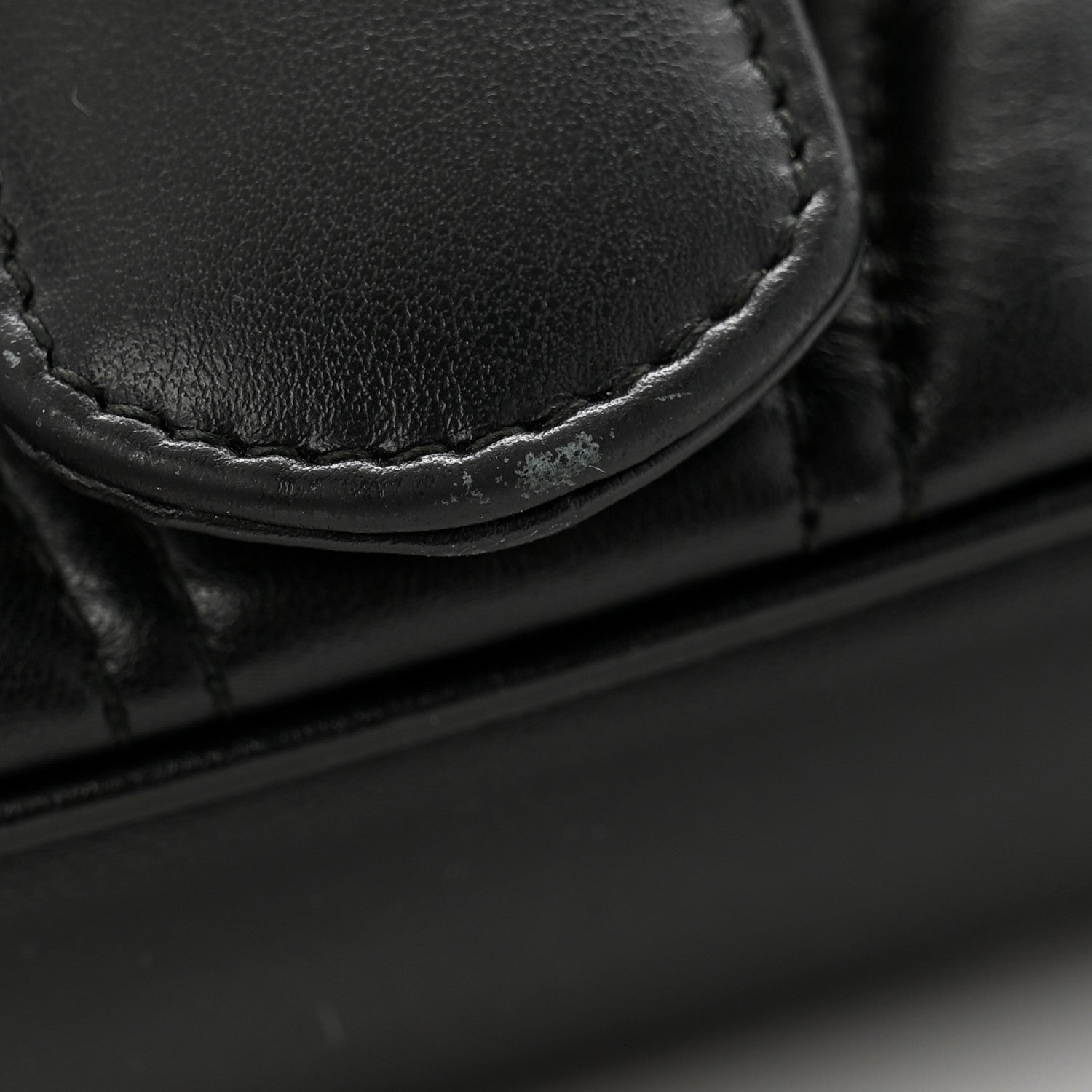 Calfskin Matelasse Mini GG Marmont Shoulder Bag Black